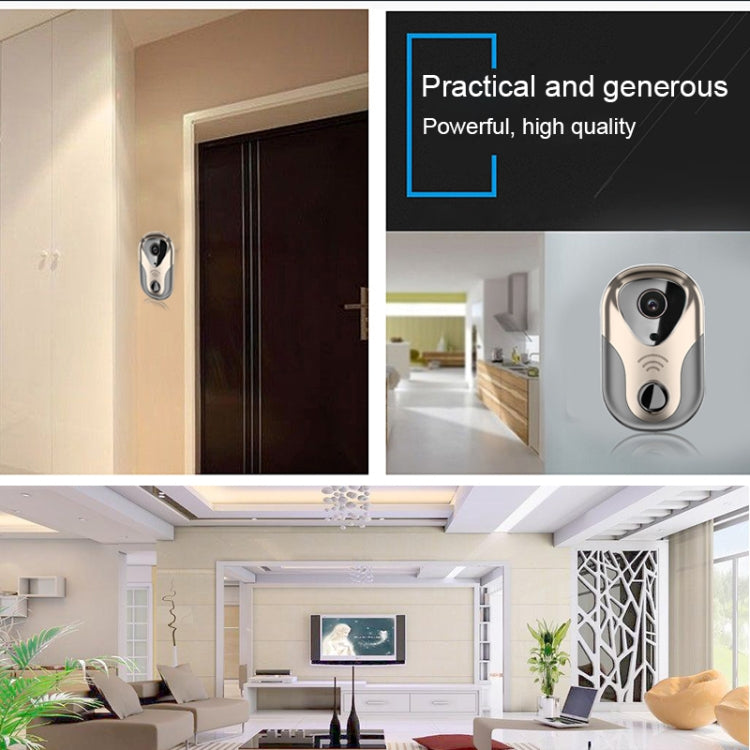 163Eye L1-NJ Smart Visual WIFI 1.3MP Network HD Intercom Doorbell , Support Micro SD Card & Night Vision, 163Eye Gold, 163Eye 163Eye L1-NJ Smart Visual WIFI 1.3MP Network HD Intercom Doorbell , Support Micro SD Card & Night Vision, 163Eye Gold, 163Eye